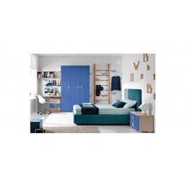 CAMERETTA  CON LETTO DA 1.20 ARMADIO 3 PORTE PIU SCRIVANIA  MENSOLE