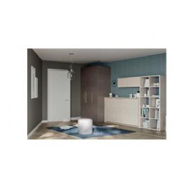 CAMERETTA A PARETE ARMADIO LINEARE A 3 ANTE