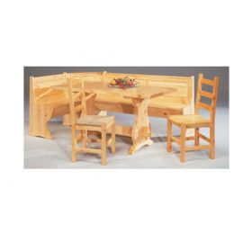 PANCA CON CONTENITORE E TAVOLO IN LEGNO DI PINO