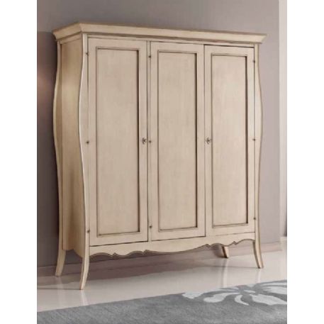 ARMADIO 3 PORTE  AVORIO ANTICATO