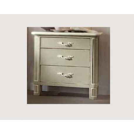 COMODINO 3 CASSETTI  LACCATI OPACO