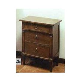 COMODINO 3 CASSETTI NOCE