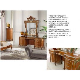 TOILETTE 9 CASSETTI SAGOMATO CON INTAGLI