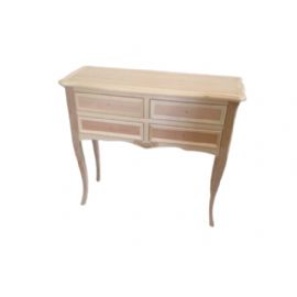 CONSOLLE CON 4 CASSETTI GREZZA