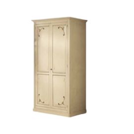 ARMADIO A DUE ANTE LACCATO E DECORATO