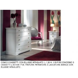 COMODINO 3 CASSETTI + COMO 5 CASSETTI 