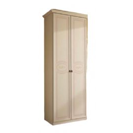 ARMADIO 2 ANTE PATINATO BEIGE CON DECORI