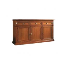 CREDENZA TRE ANTE CON ROMBI LATERALI BIANCHI