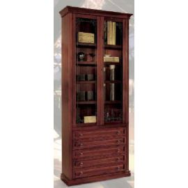 VETRINA DUE ANTE CON 5 CASSETTI  SOTTO  E SOPRA 2 ANTE