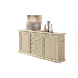 CREDENZONE 2 PORTE 5 CASSETTI LACCATO 