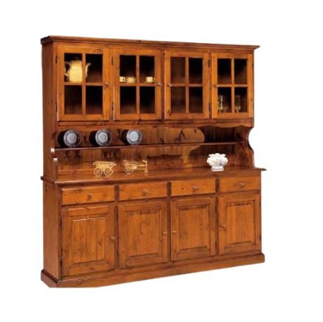 CRISTALLIERA 4 ANTE 4 CASSETTI