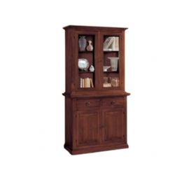 CRISTALLIERA  2 ANTE PANNELLO 2 ANTE A VETRO 2 CASSETTI