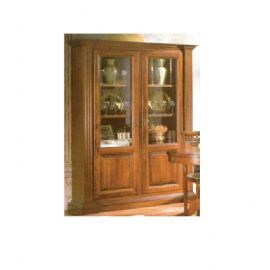 CRISTALLIERA N. 2 PORTE CON PANNELLI MASSICCI