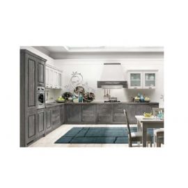 CUCINA BIANCO DECAPE PENSILI E GRIGIO DECAPE
