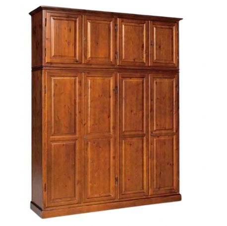 ARMADIO IN LEGNO PINO 8  ANTE