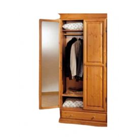 ARMADIO 3  ANTE  2 CASSETTI IN LEGNO DI PINO