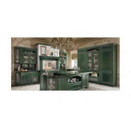 CUCINA ANGOLARE FRASSINO VERDE ARGENTO