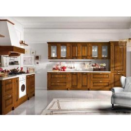 CUCINA NOCE DUE PARETI