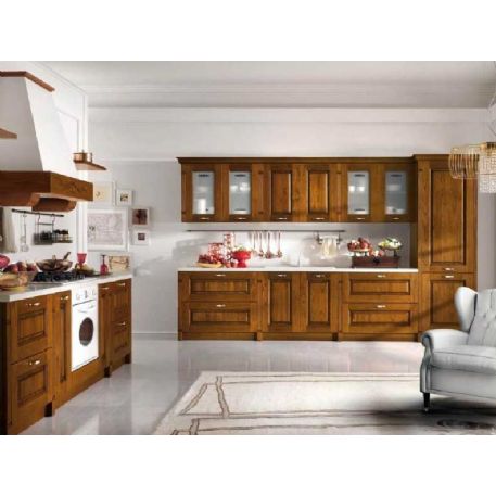 CUCINA NOCE DUE PARETI