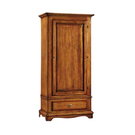 ARMADIO 1 PORTA CON CASSETTO MASSICCIO