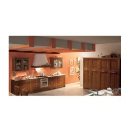 CUCINA A 2 PARETI FRASSINO SCURO