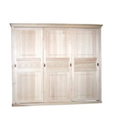 ARMADIO 3 ANTE SCORREVOLI MASSICCIO GREZZO