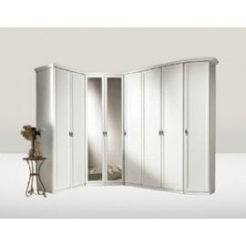 ARMADIO ANGOLARE BIANCO LACCATO