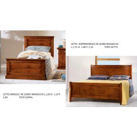 LETTO MATRIMONIALE / SINGOLO IN LEGNO