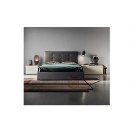 LETTO IMBOTTITO IN ECOPELLE BLOOM