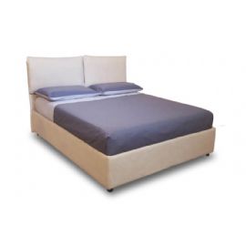 LETTO MATRIMONIALE CON RETE A DOGHE E CONTENITORE