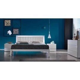 LETTO FRASSINO ECOPELLE BIANCO