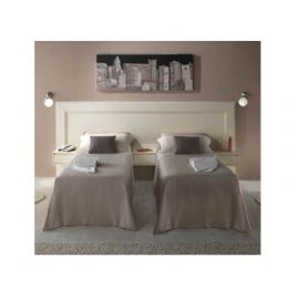TESTATA LETTO LACCATO CON TRE  COMODINI LATERALI