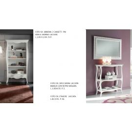 LIBRERIA + SPECCHIERA + ETAGERE LACCATA 