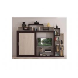 LIBRERIA SOGGIORNO WENGE E AVORIO PATINATO