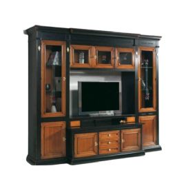 LIBRERIA CON CORPO AVANZATO COMPOSE LACCATA E VERNICIATA