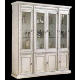 VETRINA 4 VANI LACCATA CON INTAGLIA