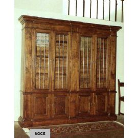 VETRINA A 4 ANTE VETRI LEGATI OTTONE