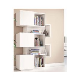 LIBRERIA VERTICALE LACCATA BIANCA