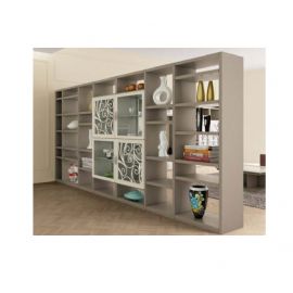 DIVISORIO A LIBRERIA CON VETRINA CENTRALE  MODERNA