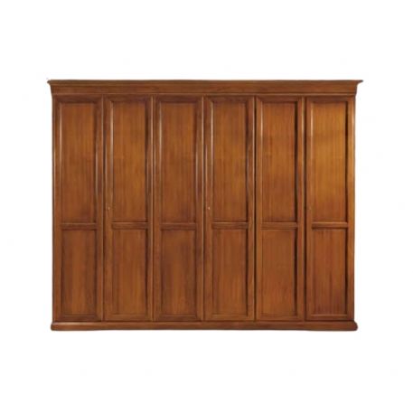 ARMADIO 6 PORTE BATTENTI IN LEGNO