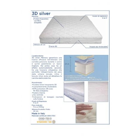MATERASSO 3D SILVER