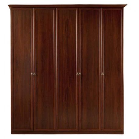 ARMADIO 5 ANTE BATTENTE PATINATO NOCE