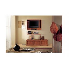 SOGGIORNO  CON ANTINE  LEGNO CON SPOSTAMENTO MANUALE PER TV