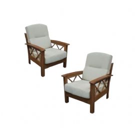 POLTRONA BRACCIOLI IN LEGNO