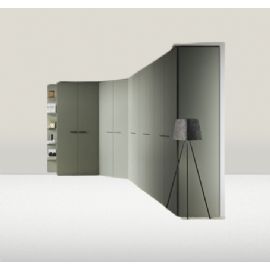 ARMADIO 10 ANTE BATTENTE LACCATO OPACO VERDE MILITARE