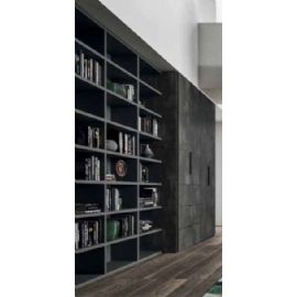 ARMADIO BATTENTE CON LIBRERIA