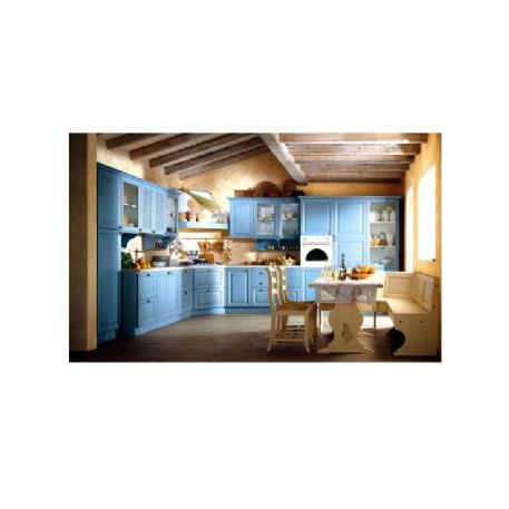 CUCINA SU MISURA DECAPE FRASSINO AZZURRO