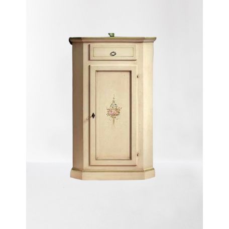 ANGOLIERA 1 PORTA  LACCATA PIU CASSETTO 