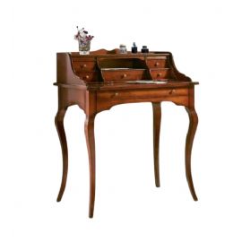 SCRITTOIO 6 CASSETTI CON TIRETTO GAMBE SAGOMATE