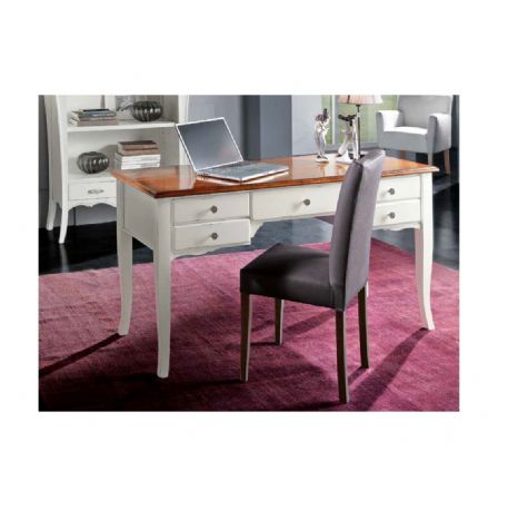 SCRIVANIA 5 CASSETTI  GAMBE SCIABOLA